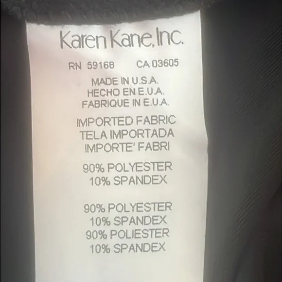 Karen Kane Vintage 90's Black Velvet Short Sleeve Long Cocktail Dress Women's S - Picture 6 of 7